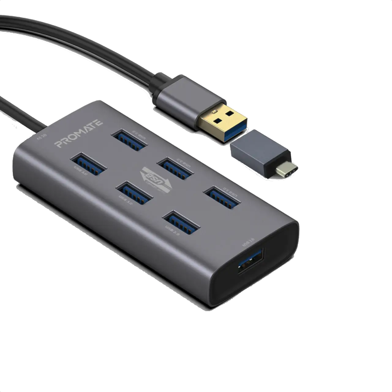 USB-хаб Promate EzHub-7 (EZHUB-7.GREY)